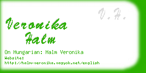 veronika halm business card